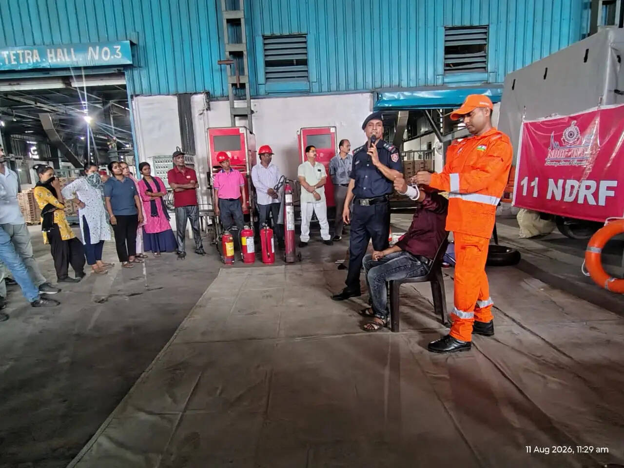 IGL Gorakhpur, IGL Sahjanwa, NDRF Training, NDRF Disaster Management Training, First Aid Training, Gorakhpur News, Sahjanwa News, Disaster Management, Emergency Training, IGL Employees