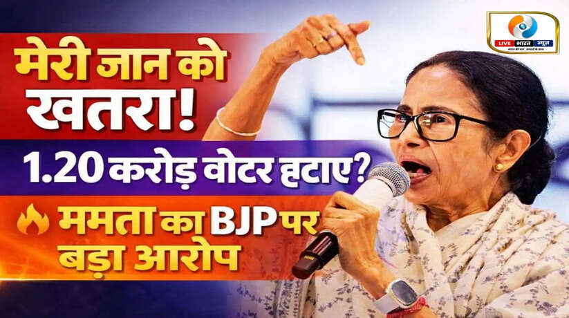  पुरुलिया में ममता बनर्जी का बड़ा आरोप: &ldquo;मेरी जान को खतरा&rdquo;, BJP पर वोटर लिस्ट से 1.20 करोड़ नाम हटाने का आरोप  https://livebharatnews.in/bengal/mamata-banerjees-big-allegation-in-purulia-my-life-is-in/cid18434423.htm