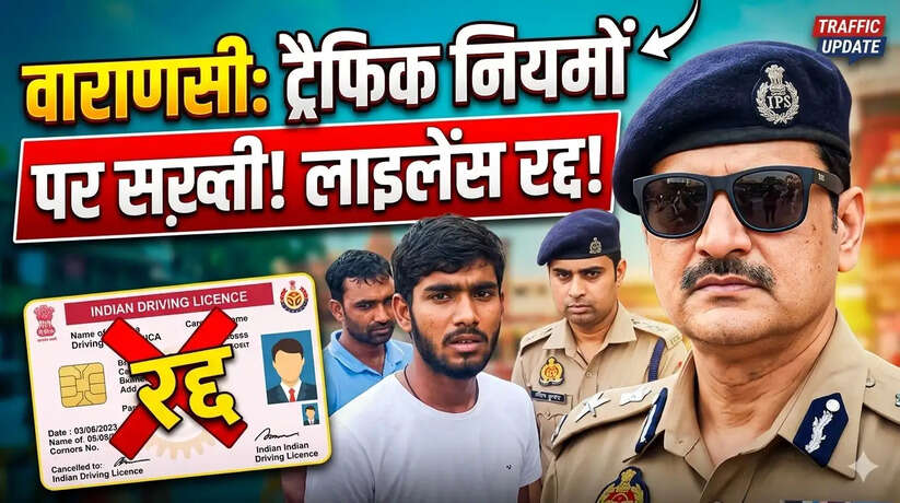 वाराणसी में ट्रैफिक नियमों पर सख्ती! बार-बार उल्लंघन पर लाइसेंस रद्द, अवैध मैरिज हॉल पर होगी कार्रवाई