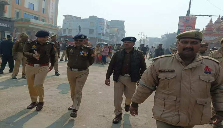 खिचड़ी मेले को लेकर गोरखनाथ मंदिर की सुरक्षा व्यवस्था का आला अधिकारियों ने लिया जायजा