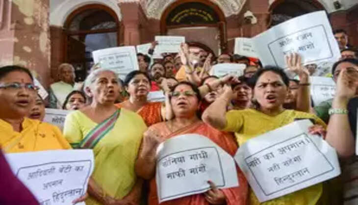 राष्ट्रपति को लेकर अधीर रंजन की टिप्पणी पर लोकसभा में भाजपा का हंगामा, कार्यवाही बाधित