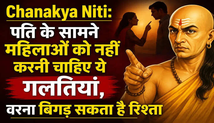 Chanakya Niti: पति के सामने महिलाओं को नहीं करनी चाहिए ये गलतियां, वरना बिगड़ सकता है रिश्ता