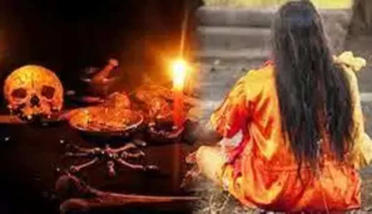 महिला तांत्रिक के बहकावे में आकर  खजाना पाने की लालच में पत्नी की बली.....