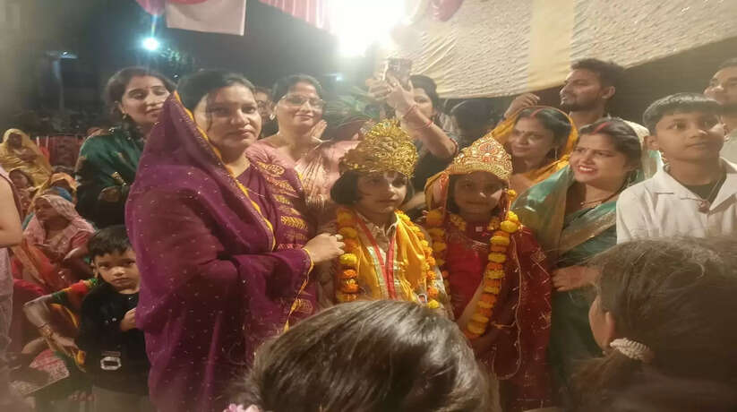 धूमधाम से सम्पन्न हुई भगवान श्री कृष्ण और रुक्मिणी की शादी
