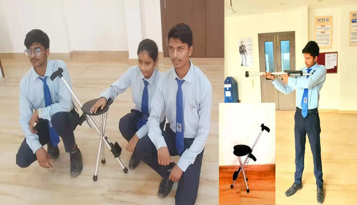 इंस्टीट्यूट आफ टेक्नोलॉजी एंड मैनेजमेंट के छात्र छात्राओं ने मिलकर पुलिस स्मृति दिवस पर तैयार किया AI छड़ी