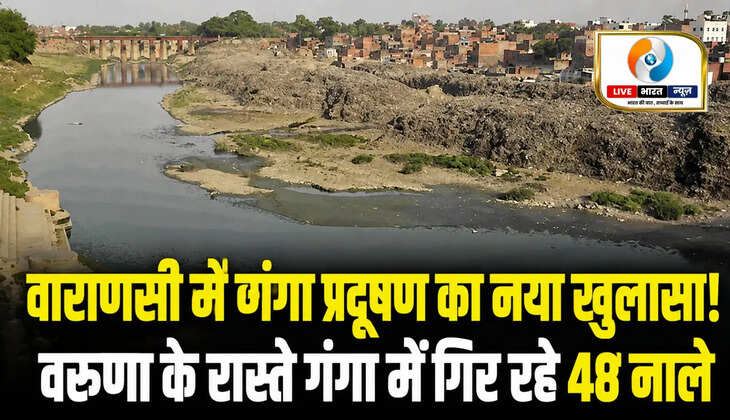वाराणसी में जल निगम की सर्वे रिपोर्ट में खुलासा हुआ कि वरुणा नदी के जरिए 48 नालों का गंदा पानी गंगा में पहुंच रहा है। NMCG को रिपोर्ट भेजी गई, प्रदूषण और अतिक्रमण पर बढ़ी चिंता।