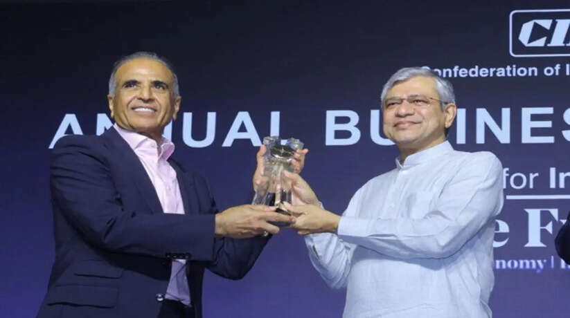 Sunil Bharti Mittal, CII Lifetime Achievement Award, Bharti Airtel, Make in India, Indian Economy, Domestic Investment, Capital Expenditure, CII Award, Industry Growth India, Renewable Energy, Indian Industry, Economic Growth, Airtel Investment, West Asia Crisis Impact, Indian Entrepreneurs, Telecom Sector India, Business News India, Manufacturing in India, Youth Entrepreneurs, India Development Journey