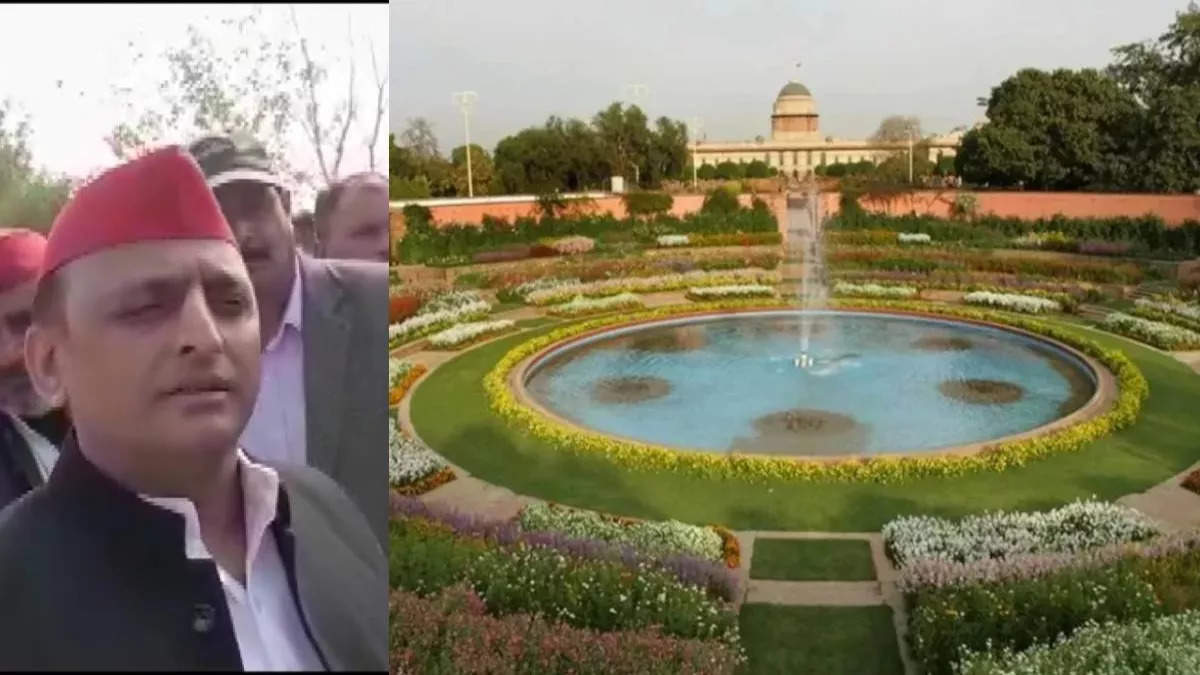 मुगल गार्डन पर बिगड़े अखिलेश यादव के बोल...कहा - 'इज्जत घर का भी नाम बदलकर अमृत सुसू घर कर दो'... 