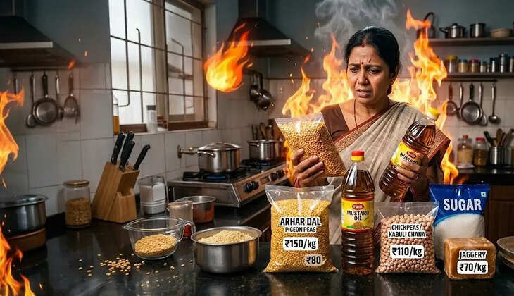 रसोई का हिसाब बिगड़ा, महंगे राशन ने बढ़ाई आम परिवार की परेशानी