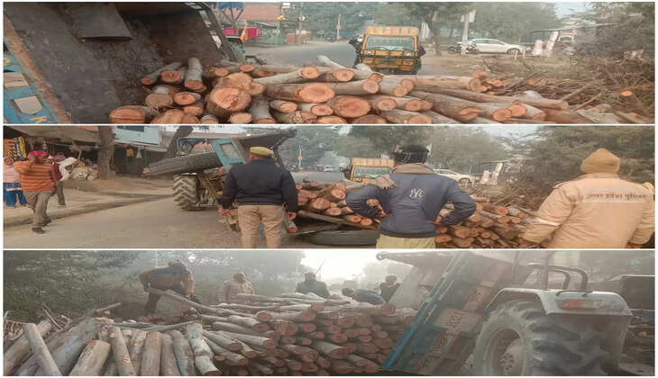 Raebareli News: रायबरेली में लकड़ी लदी ट्राली का पहिया निकलने से पलटी, वही सवारियों से भरा टेंपो...