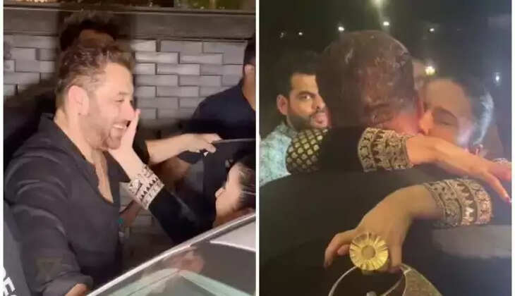 शहनाज गिल को गाड़ी तक छोड़ने आए सलमान खान, ईद की पार्टी के बाद दिखी दोनों की क्यूट बॉन्डिंग