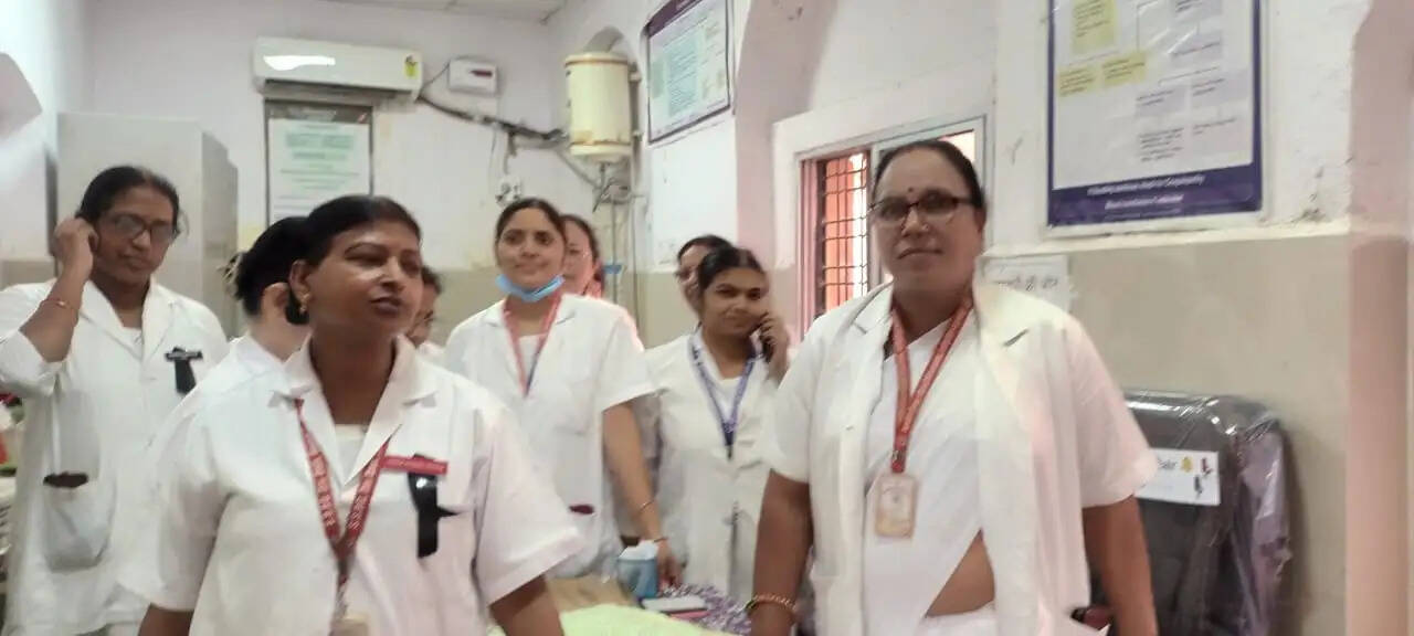 लखनऊ में राजकीय नर्सेस संघ का धरना-प्रदर्शन, पदोन्नति व तैनाती के मुद्दे उठे