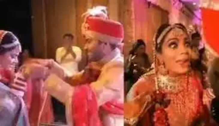 Dulhan&nbsp;Dance Viral Video:&nbsp;भोजपुरी गाना बजते ही खुल गई दुल्हन, अपने जबरदस्त डांस से उड़ा दिया गर्दा, दूल्हा हुआ शर्म से पानी-पानी