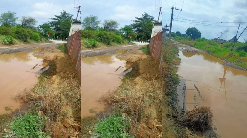 भन्दहाकला से दुर्गवा मार्ग क्षतिग्रस्त, आये दिन लोग हो रहे चोटिल