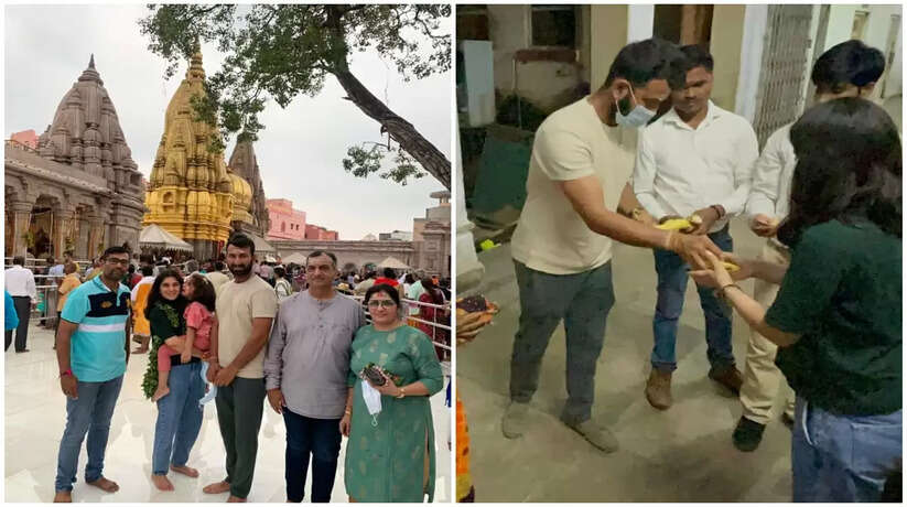 वाराणसी: क्रिकेटर चेतेश्वर पुजारा ने लगाई बाबा दरबार में हाजिरी