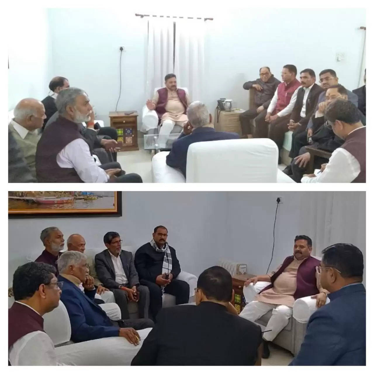 Varanasi News: मंत्री रविंद्र जायसवाल ने अधिवक्ताओं के साथ बैठक कर समस्याओं का निकाला समाधान