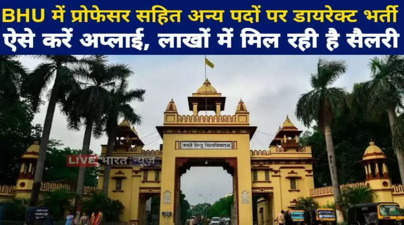 ​​BHU Recruitment 2022: प्रोफेसर सहित अन्य पदों पर निकली बम्पर भर्ती , ऐसे करें आवेदन! लाखों में है सैलरी...