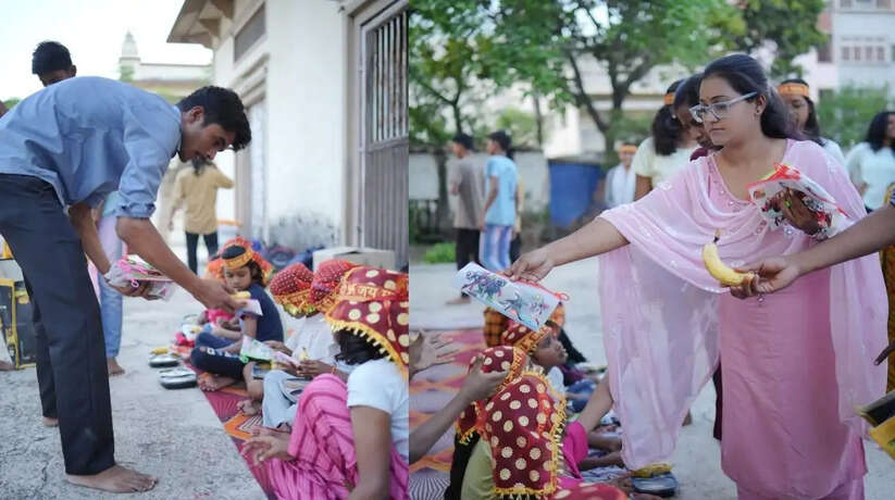 दुर्गा अष्टमी पर अन्नदान फाउंडेशन वाराणसी ने 55 से अधिक बच्चों को कराया भोजन, ट्राय टू फाइट फाउंडेशन के साथ मिलकर किया कन्या पूजन