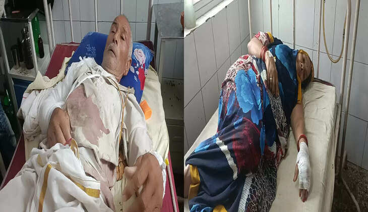 चन्दौली में किसान के घर पर दबंगों का हमला, बुजुर्ग दम्पति सहित चार घायल, हालत गंभीर देख जिला अस्पताल में किया रेफर