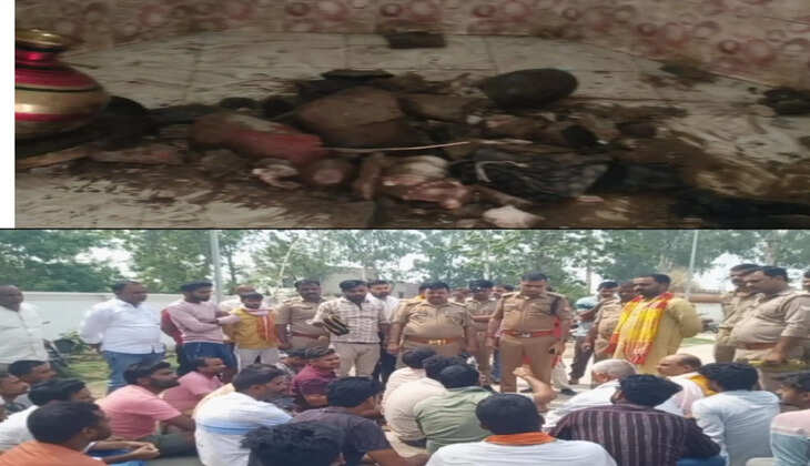 Gorakhpur&nbsp;News: प्राचीन शिव मंदिर में चोरी के बाद तोड़फोड़, पुजारी को जान से मारने की धमकी