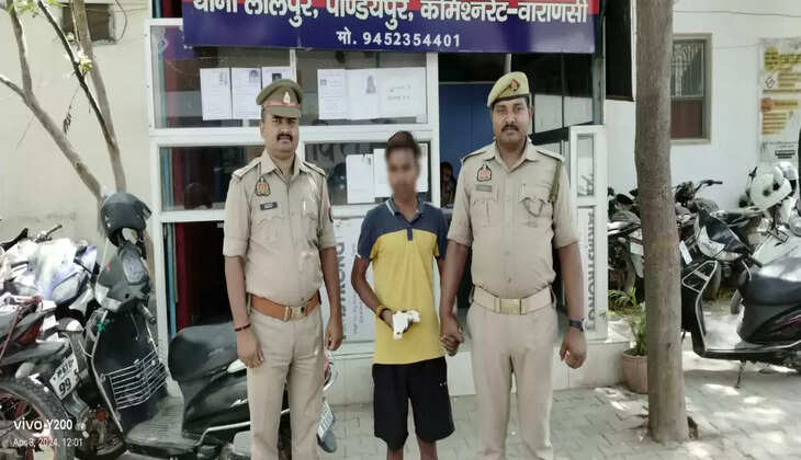 Varanasi Crime: लालपुर पाण्डेयपुर पुलिस टीम द्वारा अभियुक्त जितेन्द्र कुमार को 01 अवैध पिस्टल व 01 कारतूस 32 बोर के साथ गिरफ्तार किया गया