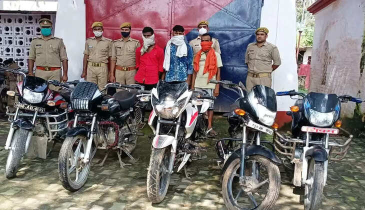 पुलिस की गिरफ्त में आया वाहन चोरी करने वाला गिरोह