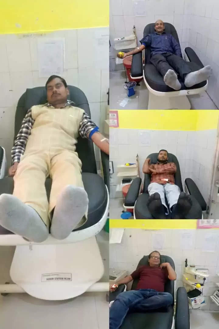Ayodhya news: Youth donated blood after reaching district hospital in Bikapur