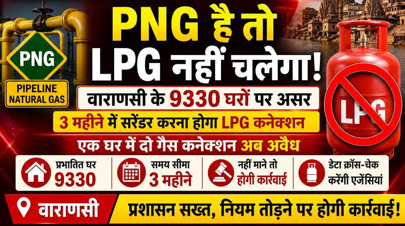 वाराणसी के 9330 घरों को 3 महीने में सरेंडर करना होगा एलपीजी कनेक्शन
