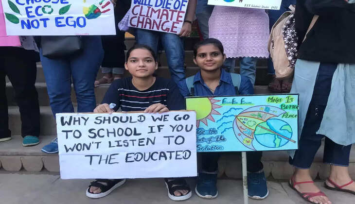 युवाओं के नेतृत्व में ग्लोबल क्लाइमेट स्ट्राइक का हुआ आयोजन