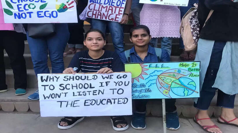 युवाओं के नेतृत्व में ग्लोबल क्लाइमेट स्ट्राइक का हुआ आयोजन