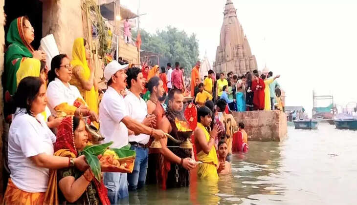 नमामि गंगे ने सूर्योपासना के साथ किया प्रकृति व पर्यावरण के संरक्षण का आह्वान