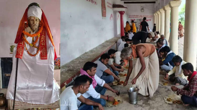 गुरु पूर्णिमा पर प्राचीन मौनी बाबा मंदिर में भंडारे का हुआ आयोजन