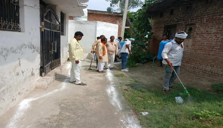 सेवा संकल्प अभियान के तहत बैजलपुर दलित बस्ती में चला स्वच्छता अभियान