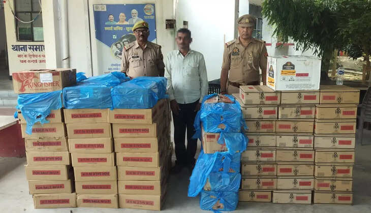 बिहार में खपाने के लिए ले जा रहे थे शराब, कंदवा में ट्रक समेत चालक गिरफ्तार