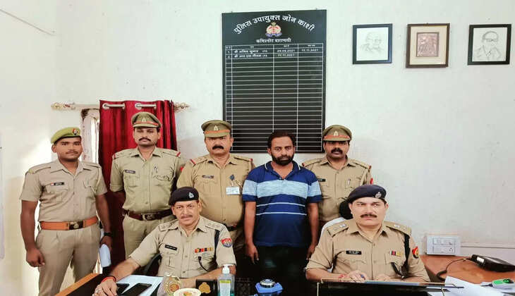 वाराणसी में व्यापारी से 8 लाख की लूट करने वाला 25 हजार का इनामिया गिरफ्तार