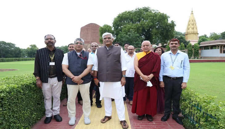 विश्व धरोहर बनने के बाद सारनाथ पर केंद्र सरकार का फोकस, गजेंद्र सिंह शेखावत ने लिया जायजा