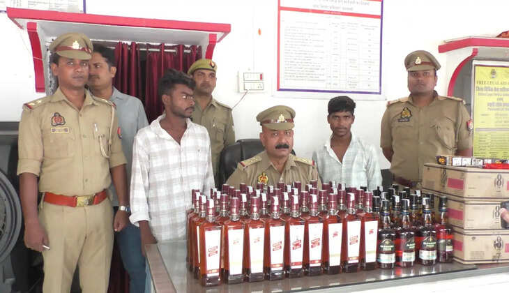 सिगरा पुलिस ने 75 लीटर अवैध अंग्रेजी शराब के साथ दो युवकों को पकड़ा, 213 पाउच-बोतल बरामद