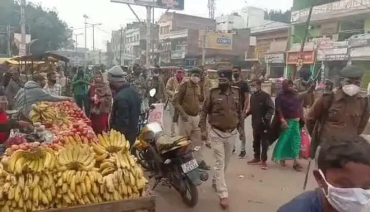 कैमूर में कोरोना को बढ़ते देख नगर प्रशासन ने सब्जी मंडी को कराया खाली, नगर परिषद के परिसर में कराया स्विफ्ट