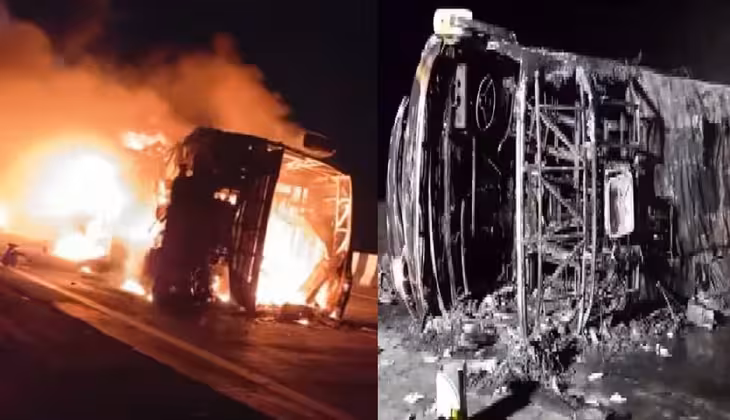 Bus accident in Maharashtra: Big road accident in Maharashtra, news of death of 25 people so far