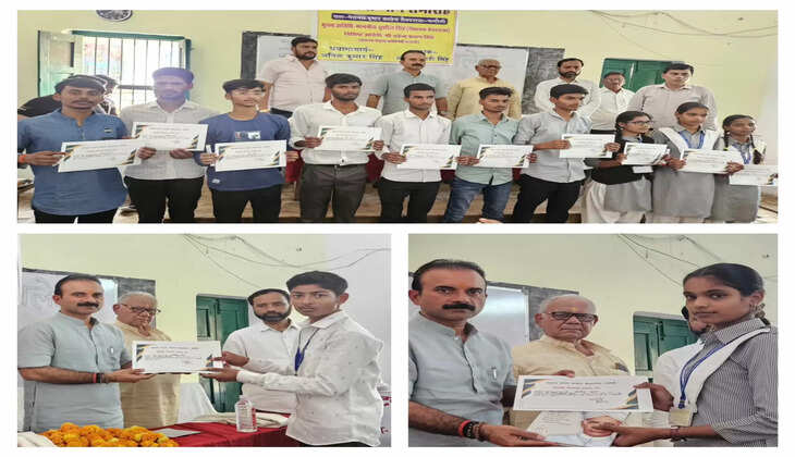 सैयदराजा सम्मान समारोह में मेधावी छात्र-छात्राओं को विधायक सुशील सिंह ने किया सम्मानित