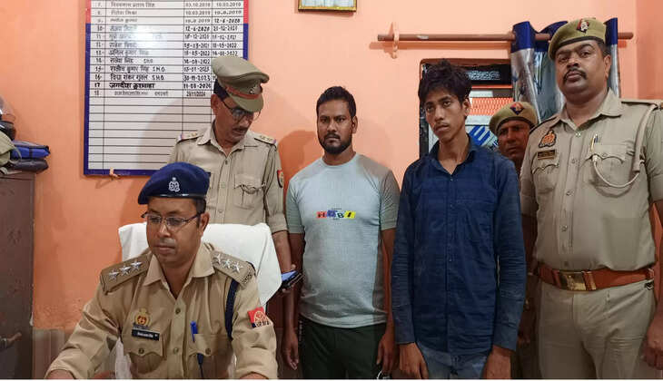 चौबेपुर पुलिस ने पांच गाय व एक बछड़े के साथ दो अभियुक्तों को किया गिरफ्तार