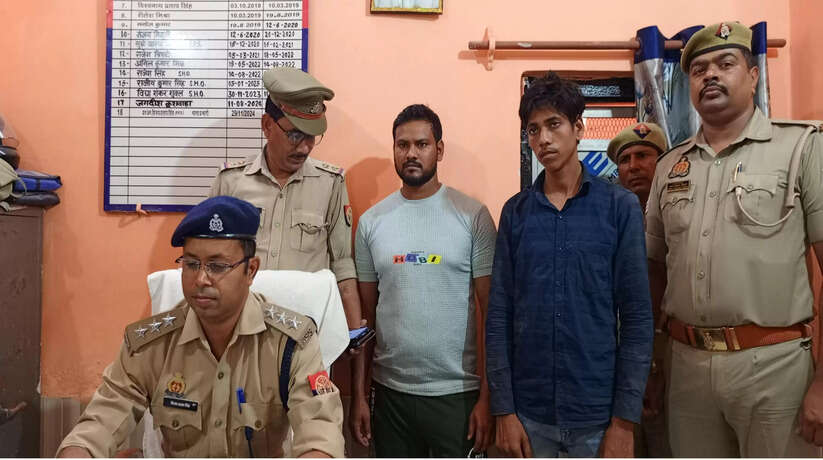 चौबेपुर पुलिस ने पांच गाय व एक बछड़े के साथ दो अभियुक्तों को किया गिरफ्तार
