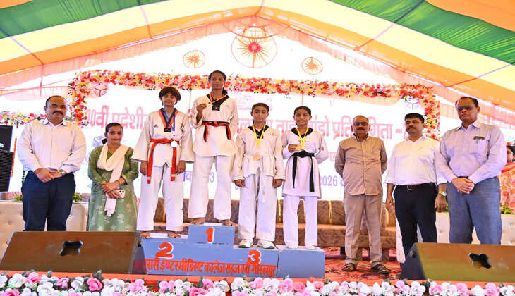 राज्य स्तरीय ताइक्वांडो प्रतियोगिता में बालिकाओं का दमदार प्रदर्शन