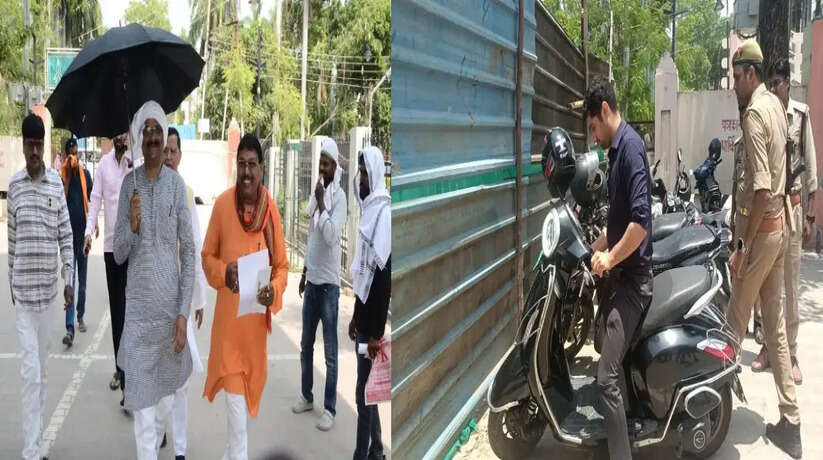 Varanasi News: महापौर छाता तानकर पैदल चले तो ई-स्कूटी से दफ्तर पहुंचे नगर आयुक्त