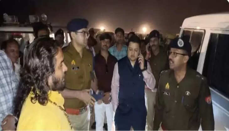 सतुआ बाबा आश्रम में आयोजित सात दिवसीय शिवमहापुराण के दृष्टिगत चन्दौली में किया गया रूट डायवर्जन
