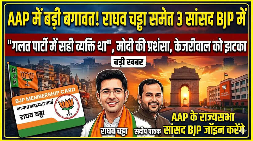 Raghav Chadha joins BJP, AAP MP resignation, Sandeep Pathak, Ashok Mittal, Arvind Kejriwal, BJP vs AAP, Political News Hindi, Rajya Sabha MPs.