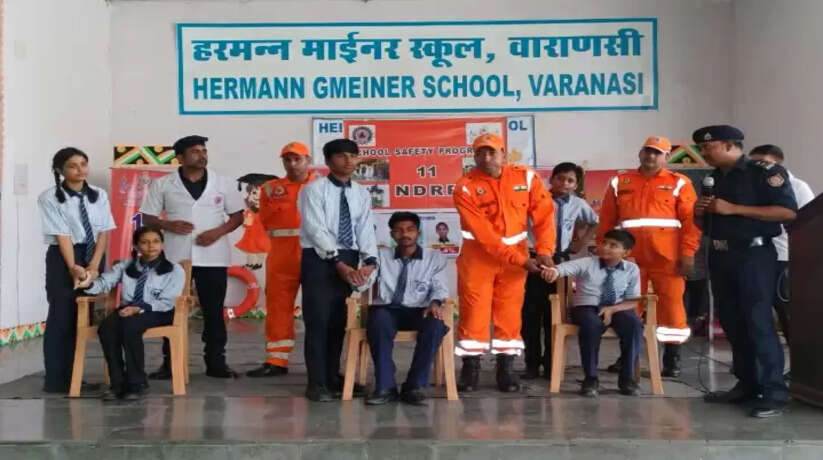 वाराणसी चौबेपुर में NDRF के तत्वावधान में आपदा प्रबंधन कार्यशाला का आयोजन