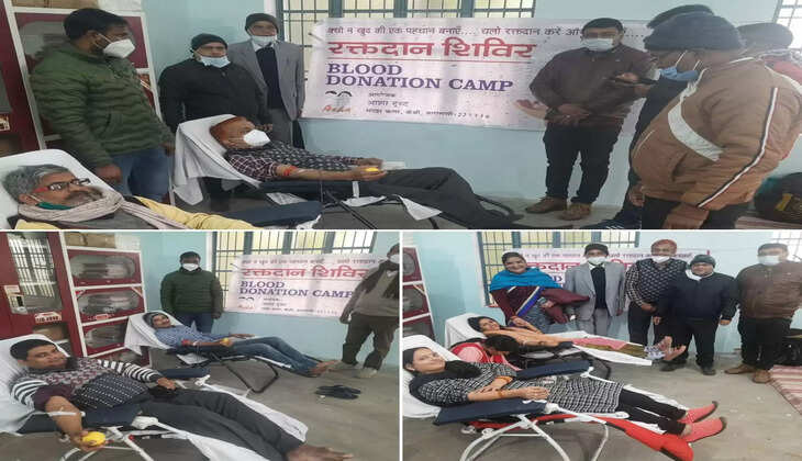 सामाजिक कार्यकर्त्ता वल्लभाचार्य पाण्डेय ने किया 97 वां रक्तदान