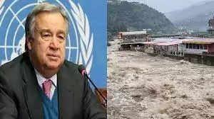 UN Secretary General Guterres arrives on a visit to flood-hit Pakistan