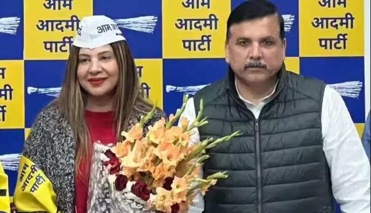 भाजपा को लगा तगड़ा झटका,&nbsp;बिग बॉस&nbsp;फेम बॉलीवुड अभिनेत्री&nbsp; ने थामा&nbsp; AAP का दामन